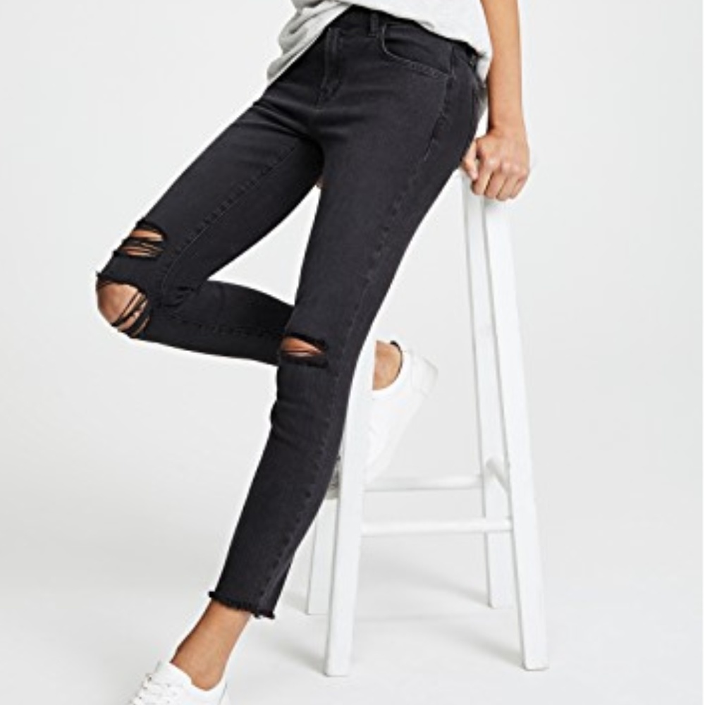J Brand Mid Rise Crop Skinny